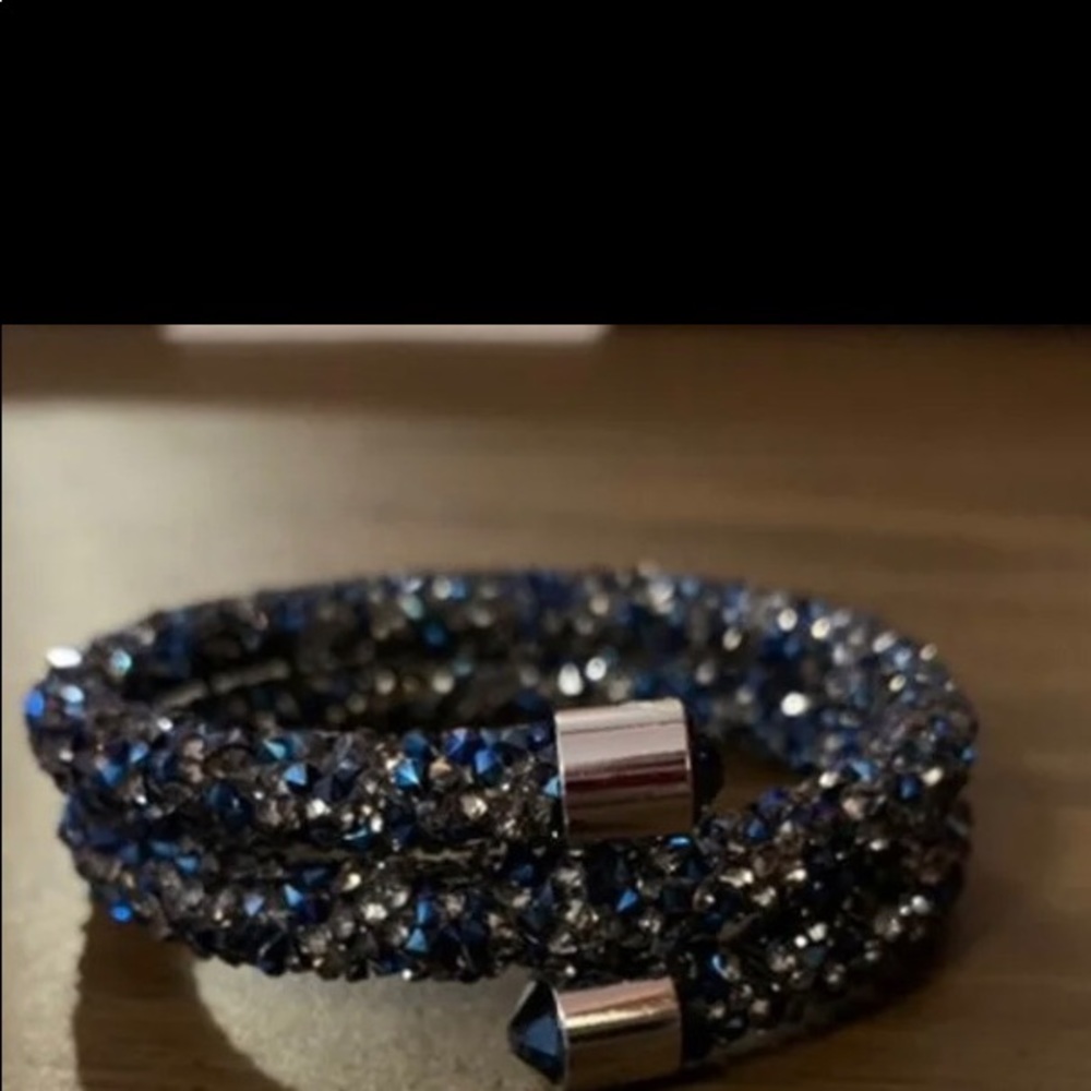 Crystal Crush Blue wrap bracelet - Picture 1 of 3